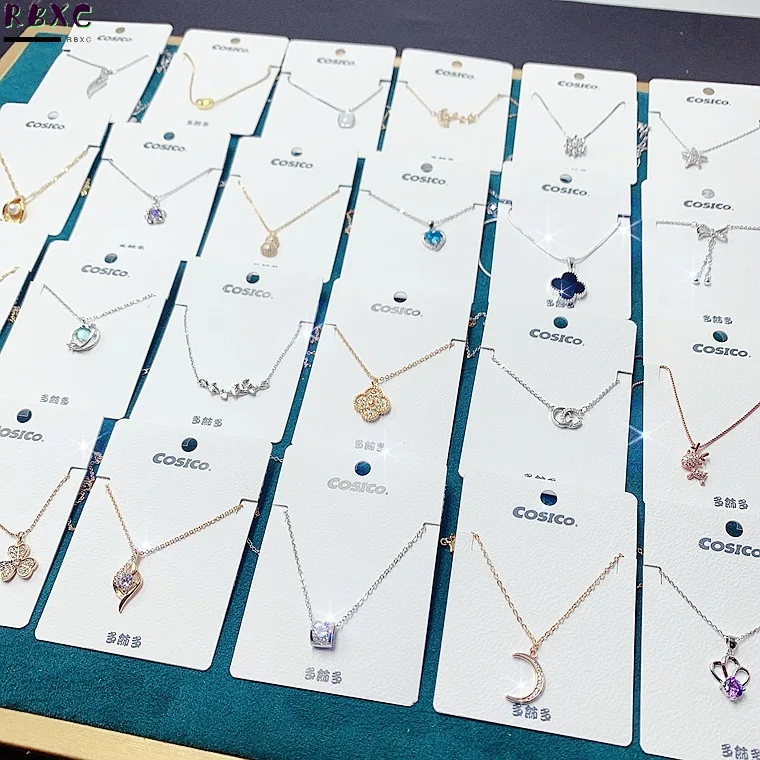 

RBXC Love Necklace Zircon Heart Pendant Wedding Romantic I Love You Statement Necklace for Women Girl Friend Ladies Gifts