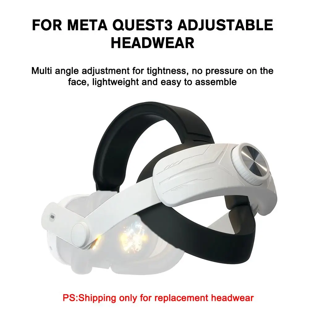 

Ремешок для головы для Meta Quest 3, удобный регулируемый сменный головной убор, встроенный аккумулятор 8000 мАч для аксессуаров Meta Quest 3 VR, новый E6C3