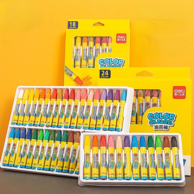 

36 Color Oil Pastel Set Kindergarten Oil Brush Safe Washable Children Graffiti Color Crayon Art Stationery