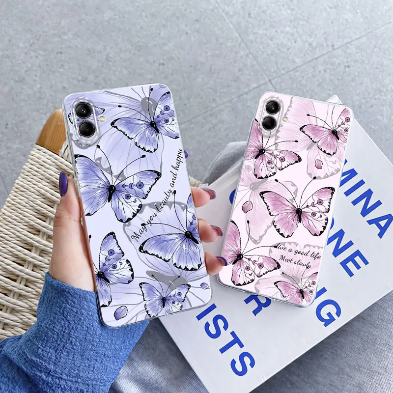 For Samsung A03 Core A04 A03S A02S Case Luxury Phone Galaxy A04E M04 F04 Clear Soft Silicone Protective Cover