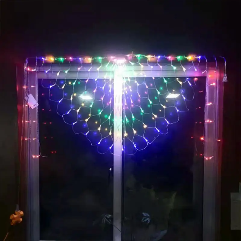 

LED String Lights Peacock Mesh Light Outdoor Lighting Waterproof Fairy Garland Light Garden Party Wedding Decoration Curtain Li