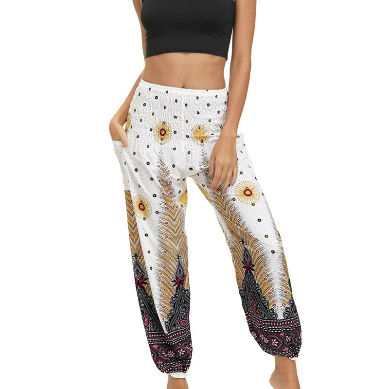 

Harem Pants Women's Hippie Bohemian Casual Pants Loose Comfortable Yoga Pants