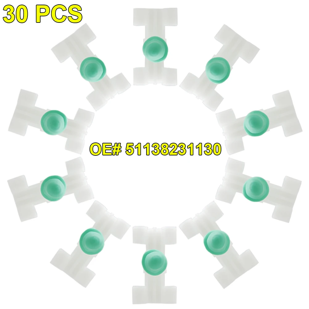

10 шт. OE #51138231130 Автомобильные Боковые фрикционные зажимы с втулкой для BMW 3 серии E46 1997-2005 Замена автомобиля