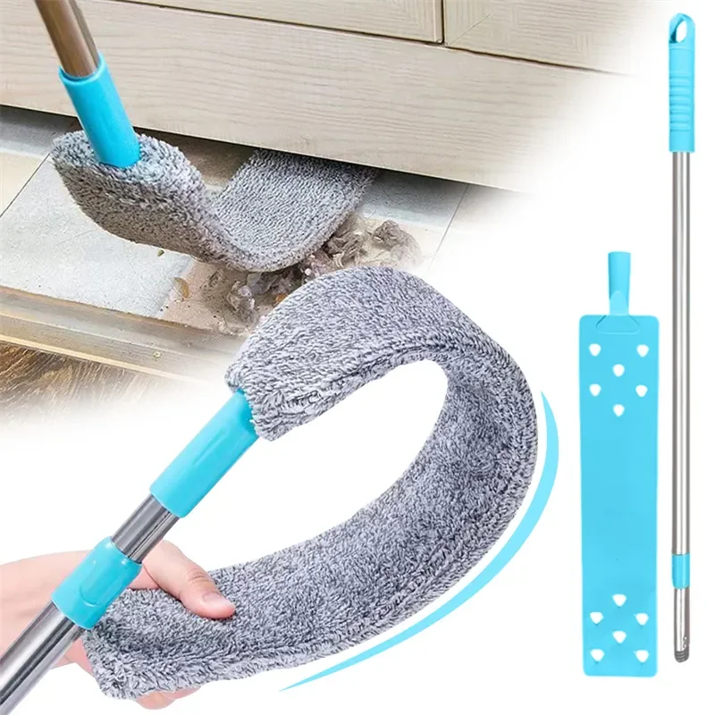 Removal Clean Bottom Clean Broom Extendable For Magic Duster Microfiber Feather Long-handled Cleaning Gap Dust Household Brush