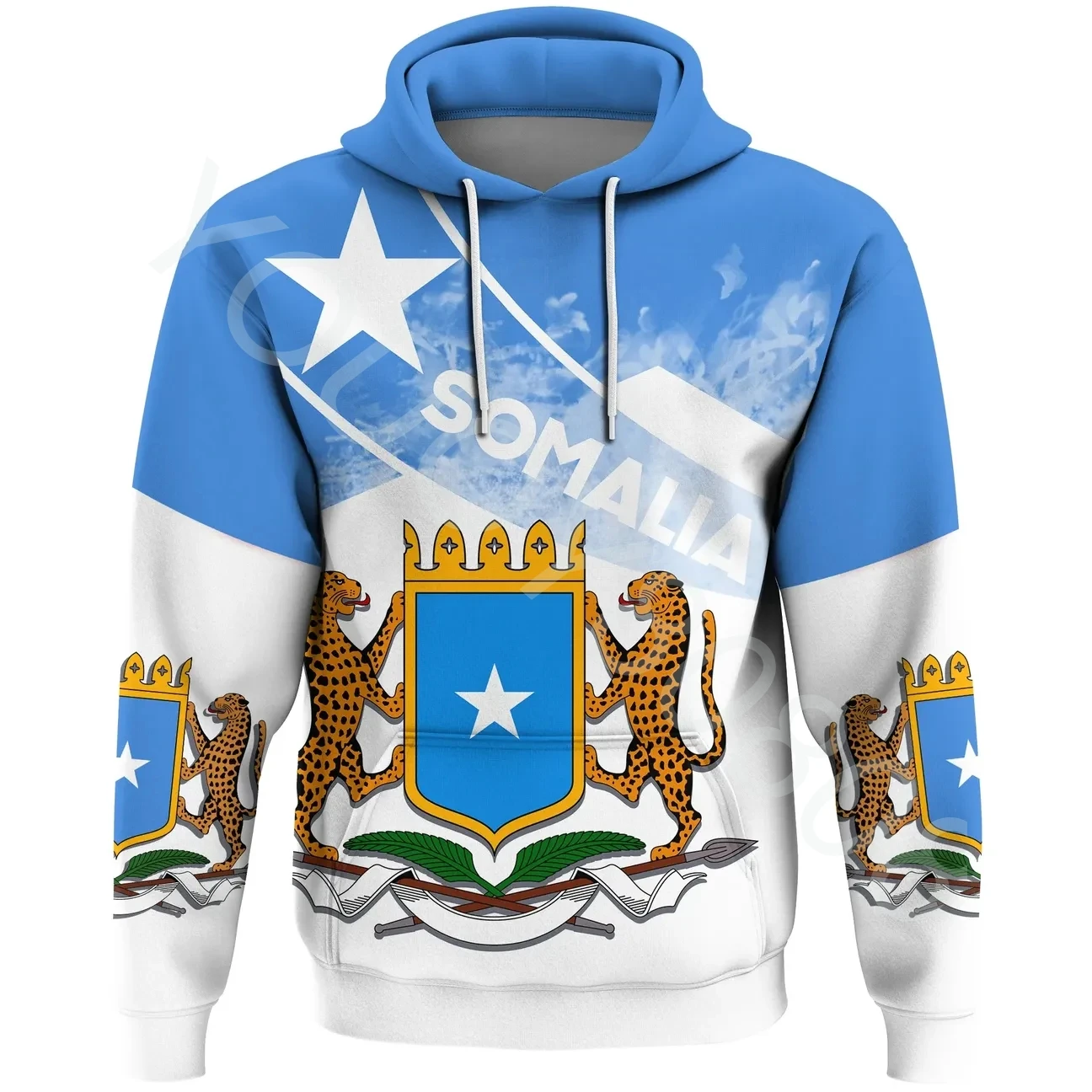 

New Men's Sweater Decoration 3D Printing African Region Somalia Alternative Flag Pullover Retro Harajuku Casual Clothing