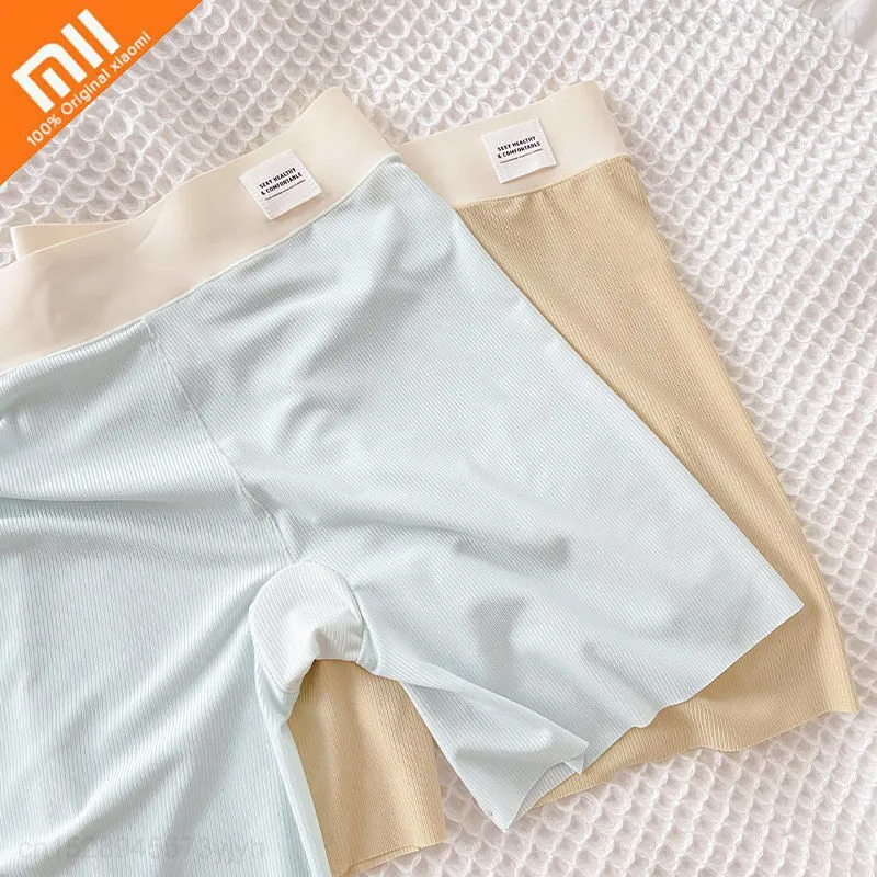 

Летние тонкие шорты Xiaomi из ледяного шелка с акулами, женские сексуальные обтягивающие спортивные мини-шорты с высокой талией для фитнеса, б...