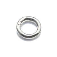 stainless steel carabiner o ring spring buckle clips jump ring hook clasp connectors for diy handbag jewelry making supplies