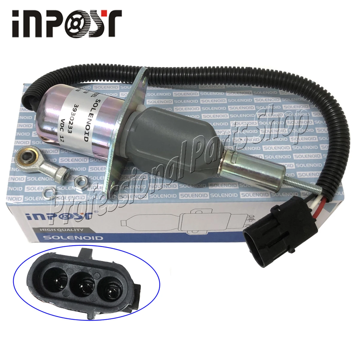 

New Stop Solenoid Valve 3930233 12V SA-4335-12 For Cummins Engine 6BT 6CT 8.3L