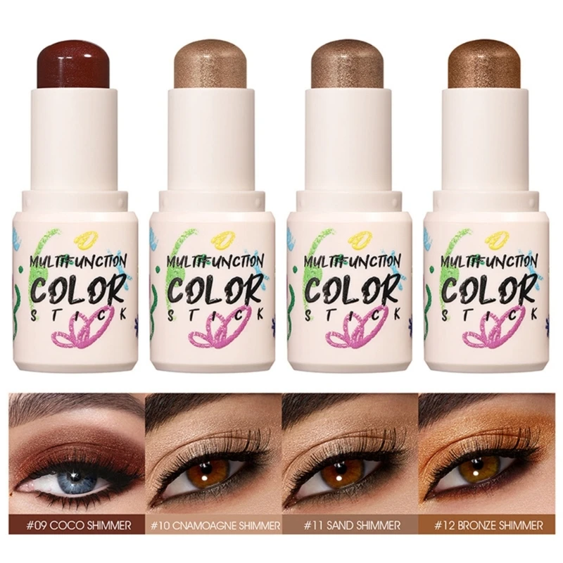 

Водостойкие многофункциональные тени для век крем румяна Стик хайлайтер долговечный Прямая поставка