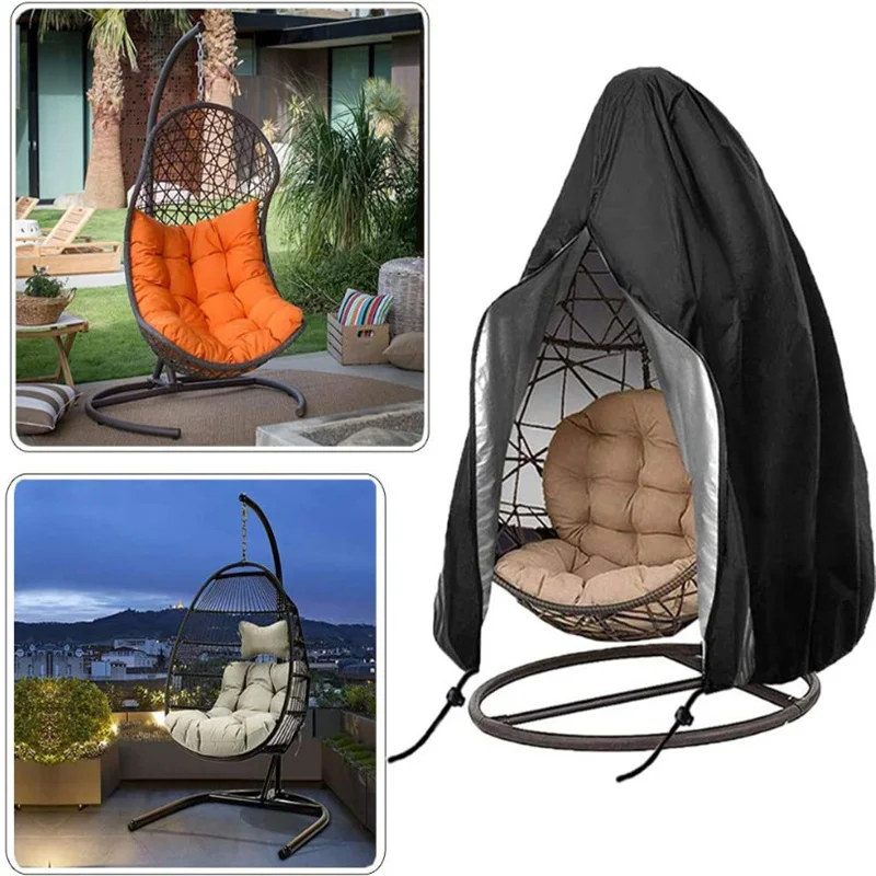 

Водонепроницаемый чехол для внутреннего дворика, чехол для стула с откидной крышкой для яиц, пылезащитный чехол на молнии, чехол для улично...