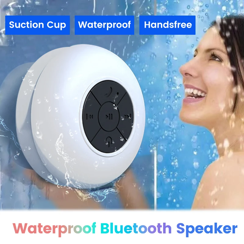 

Waterproof bluetooth speaker Sound box for Shower Bathroom Portable Wireless Audio Universal Smart Speaker for Mobile Phone