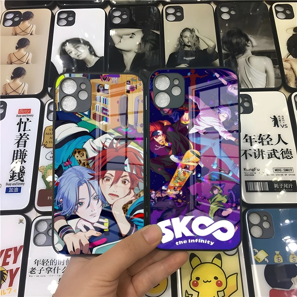 Чехол для телефона с аниме SK8 The Infinity IPhone 16 15 14 Pro 11 13 12 Mini XS XR Max 6 8 7 Plus SE стеклянный