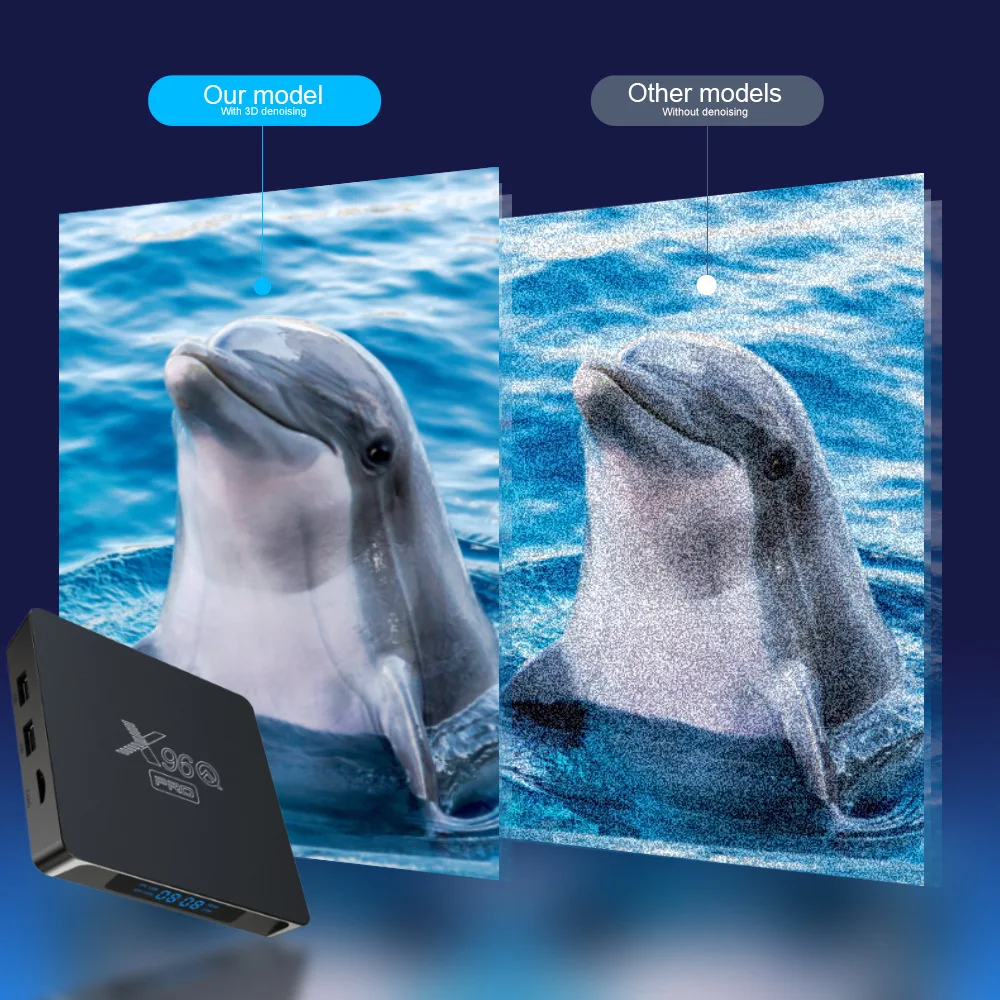 Бесплатная доставка Allwinner H313 X96Q Pro Android 10 OS Самый дешевый 4K Box со светодиодный ным