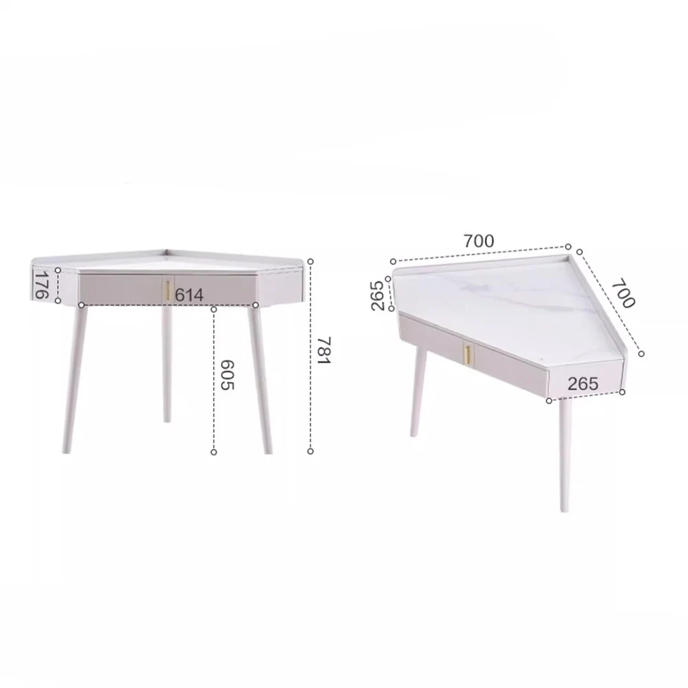 Элегантный современный угловой столик под раковину эстетический шкаф