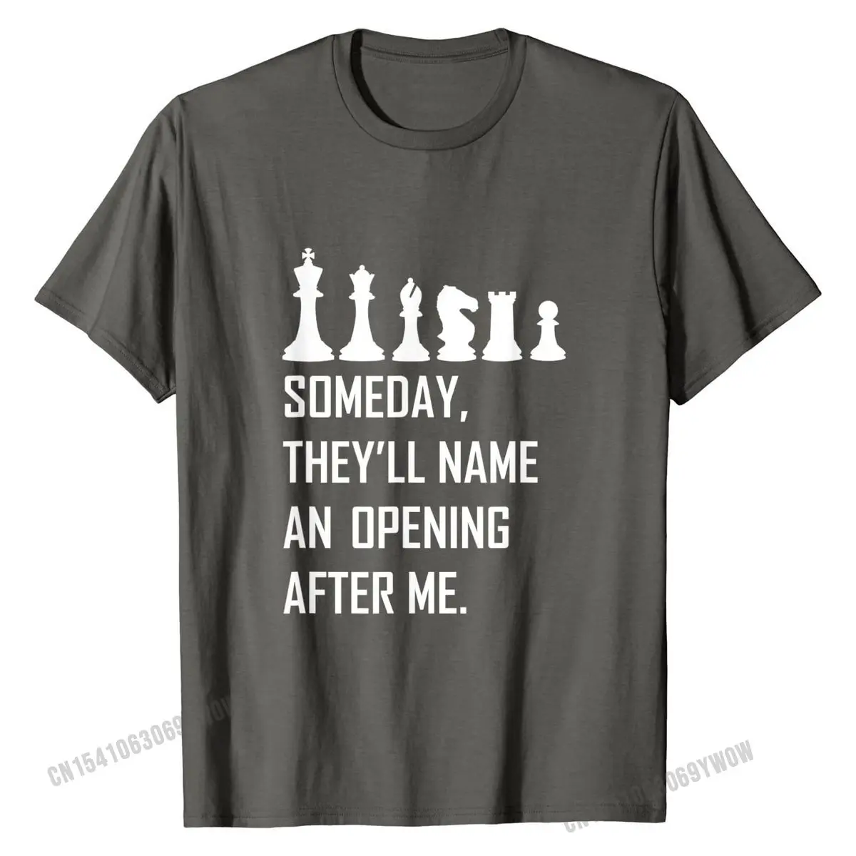 Забавная Шахматная рубашка 1 Хлопковая мужская футболка с надписью открытия