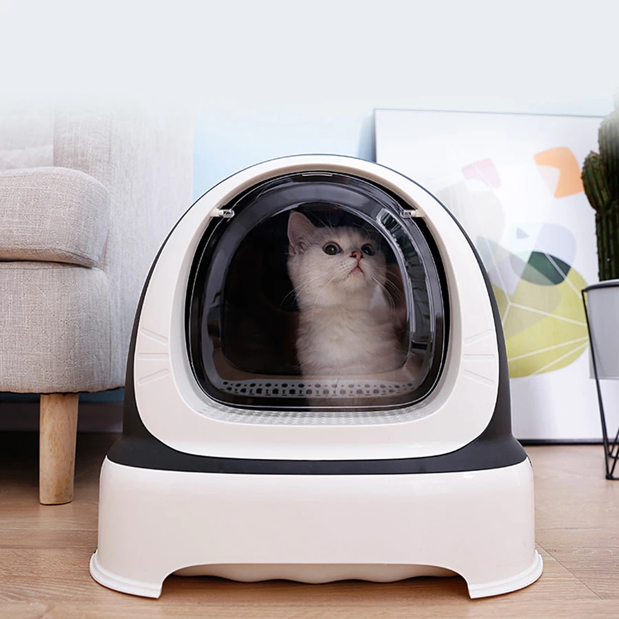 

Portable Enclosed Cat Litter Box Design One Hitter Cove Tray No Smell Splash Pee Cats Toilet Shield Lettiera Gatto Pet Items