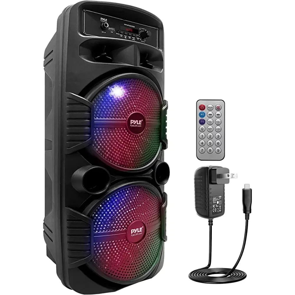 

New Pyle Portable Bluetooth PA Speaker - 600W Rechargeable Outdoor Bluetooth Speaker Portable PA System