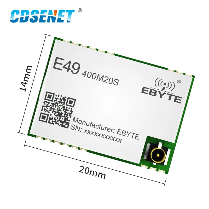 РЧ модуль CMT2300A SPI 433 МГц 470 CC1101 20dBm FSK MSK IPEX Печать отверстие FEC CDSENET E49-400M2 0S