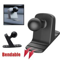 bendable car phone holder 17mm ball head base auto air vent stand dashboard mount suction base anti skid bracket car accessories