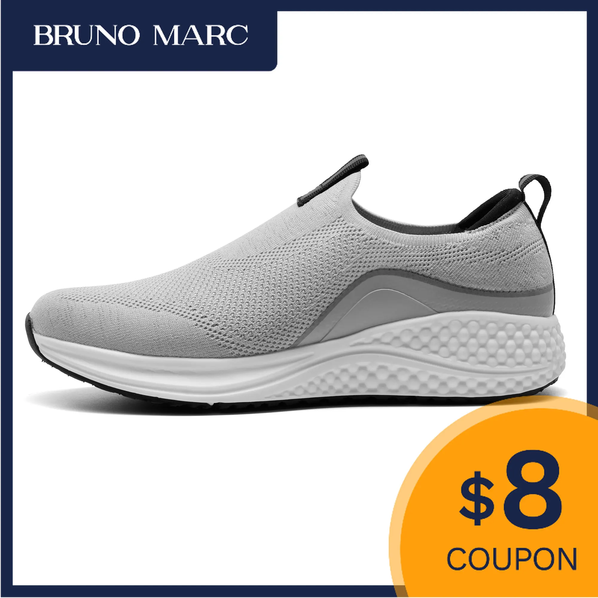 

Bruno Marc Men's Slip-on Sneakers Walking Shoes Casual Loafers Lightweight Breathable Cushion Running Jogging Shoes Breathable