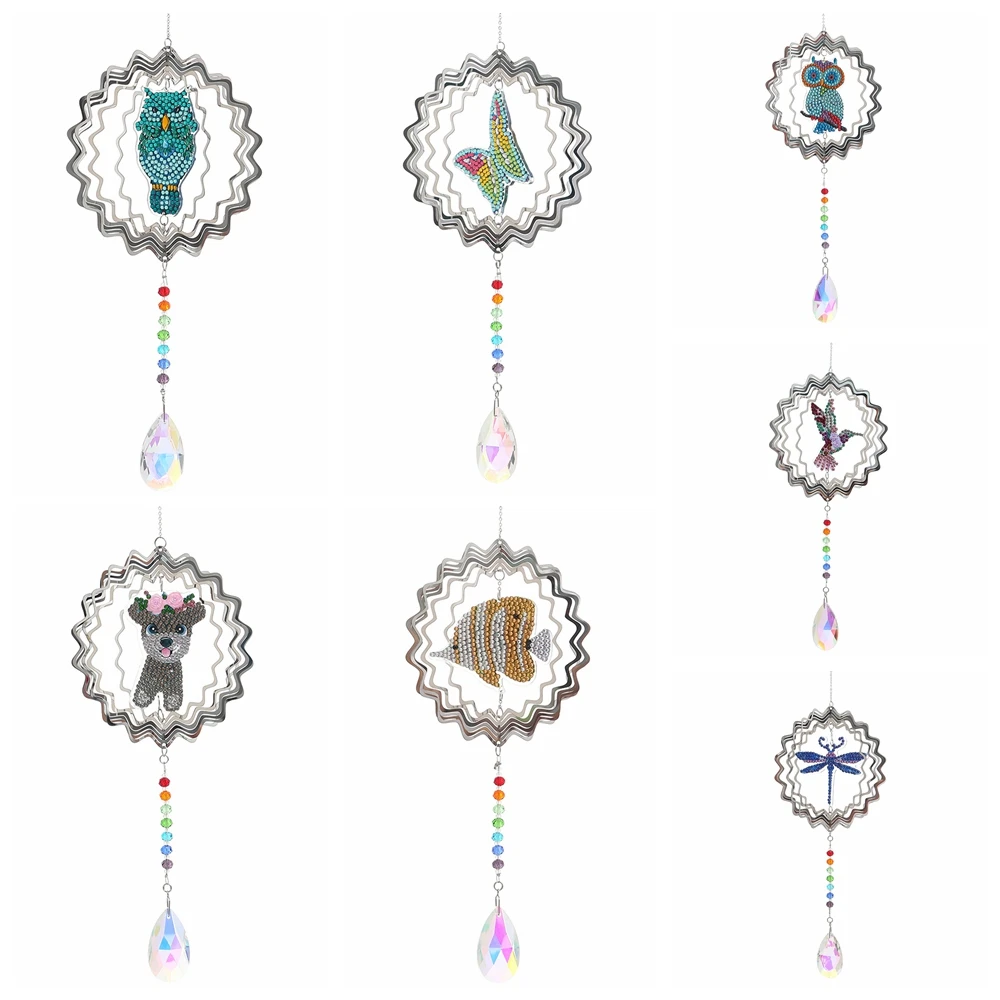 

Diamond Painting Wind Chime Hanging for Adults Diamond Embroidery Kit Cross Stitch DIY Home Decoration Paint By Number Kits