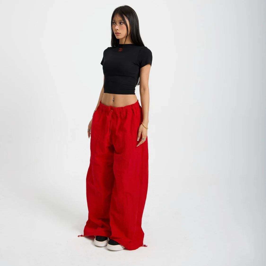 Спортивные женские мешковатые брюки с широкими штанинами цвет в ассортименте