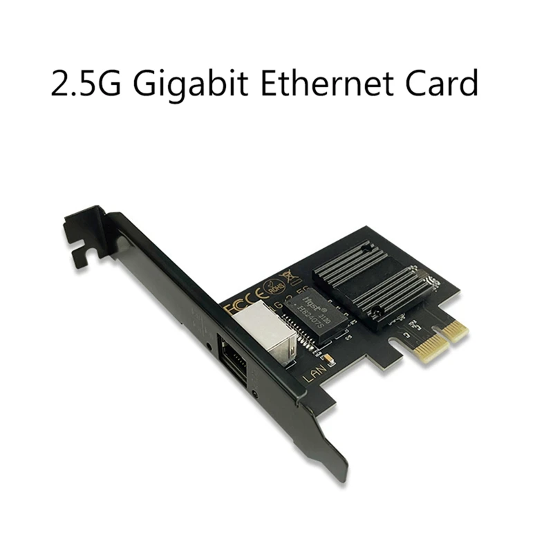 

Pcie Gigabit Network Adapter 2.5G/1G/100Mbps PCI Express I225 Gigabit Ethernet Card RJ45 LAN Adapter