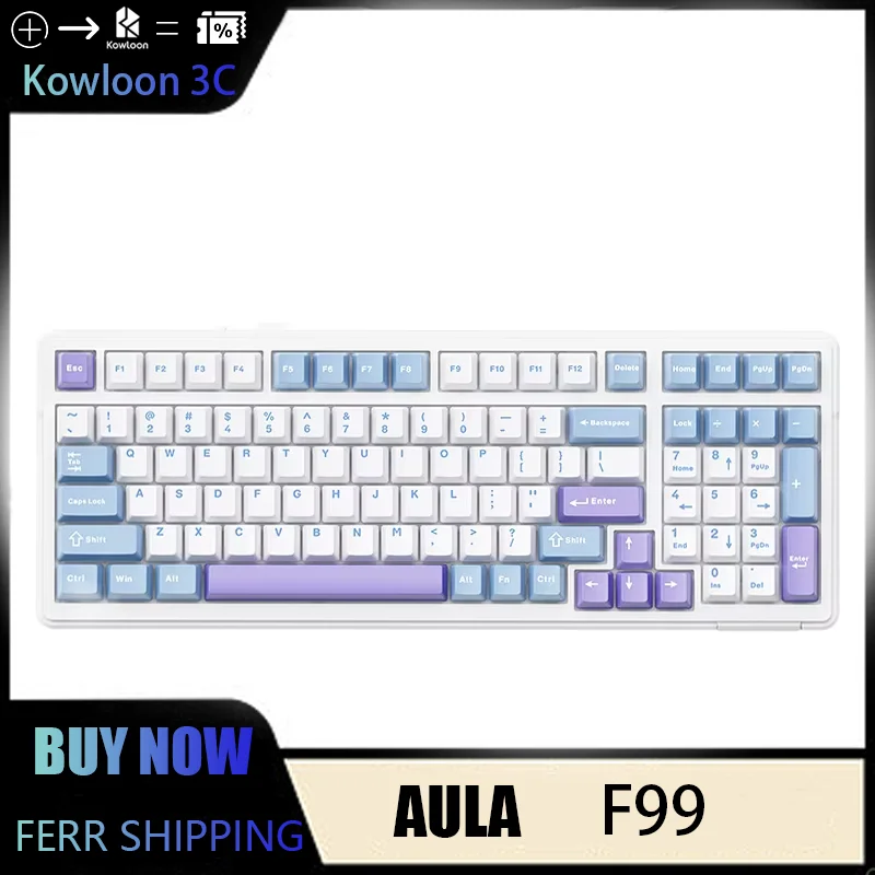 Механическая клавиатура Aula F99 PRO прокладка полная клавиша горячая замена