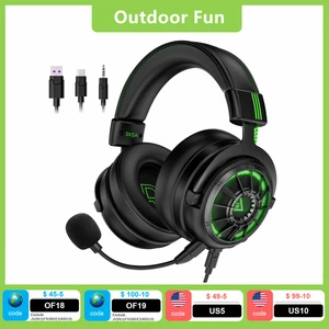 eksa wired headset gamer 7 1 surround gaming headphones for pcxboxps4 with mic enc call noise cancelling earphones e5000 pro free global shipping