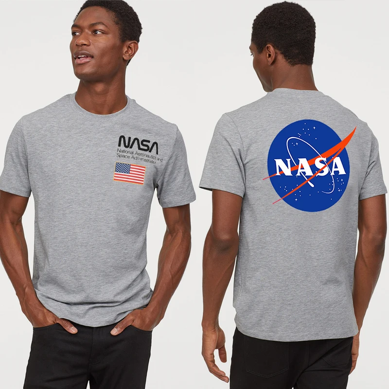 

NASA Astronaut Men's Summer New Unisex Cotton Crew Neck T-Shirt Casual Print Short Sleeve Top