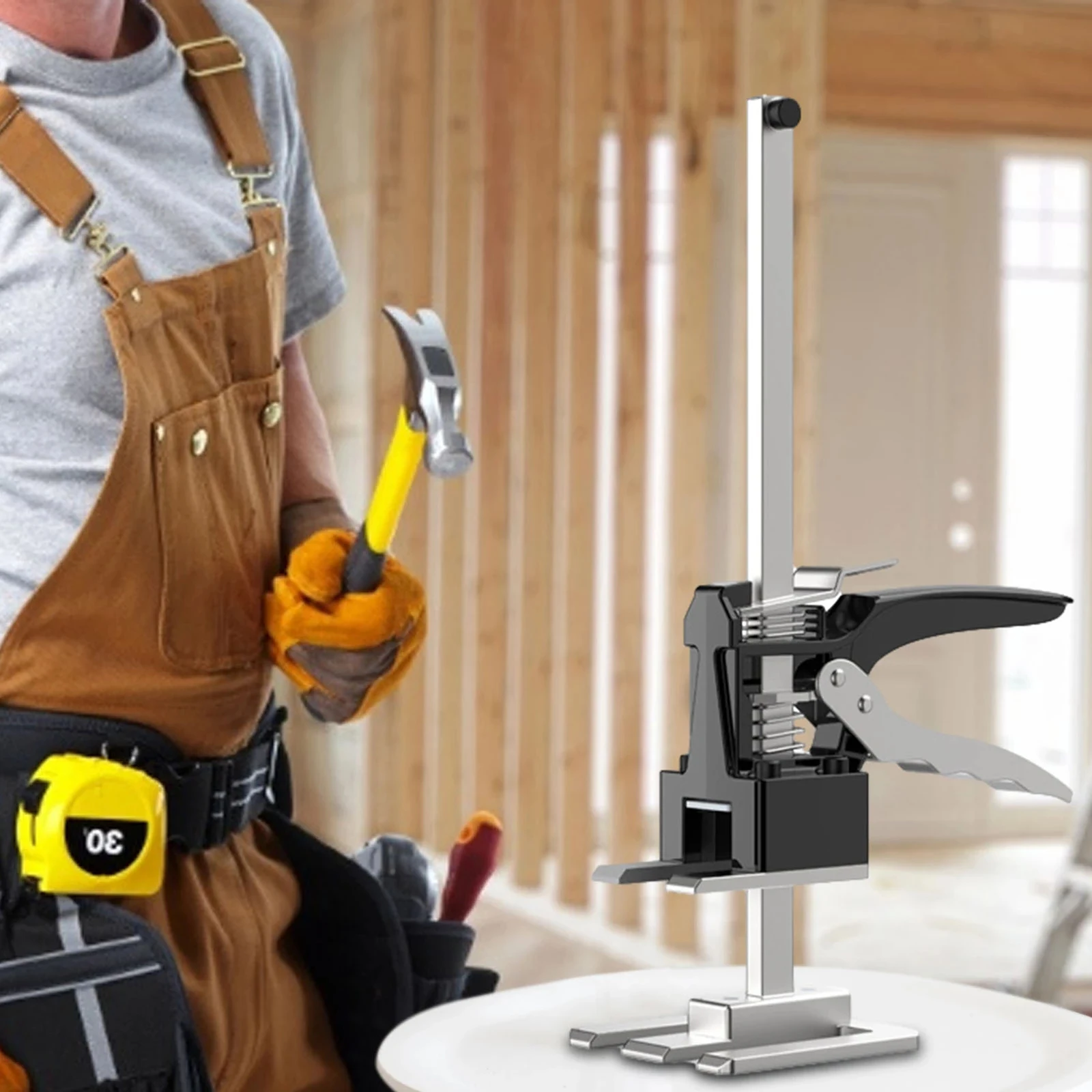 

Labor-saving Arm Constructed Door Use Board Lifter Stainless Steel Wall Tile Height Precision Locator Wall Leveling Lifting Tool