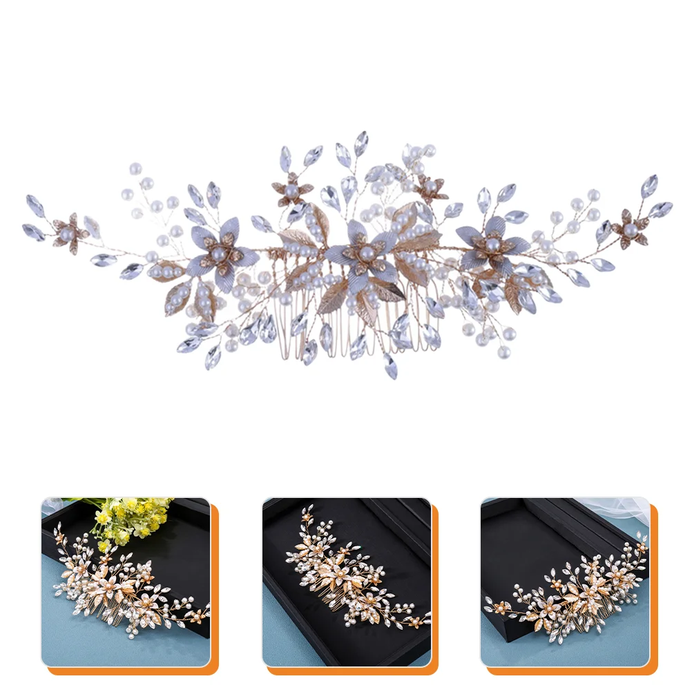 

Bride Hair Comb Pearl Flower Hair Comb Wedding Headpieces Bridal Hair Accessories
