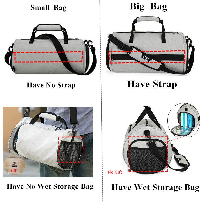 

21inch Travel Sport Bag Outdoor Men Gym Bags For Fitness Training Multifunction Dry Wet Separation Bags Sac De Sport