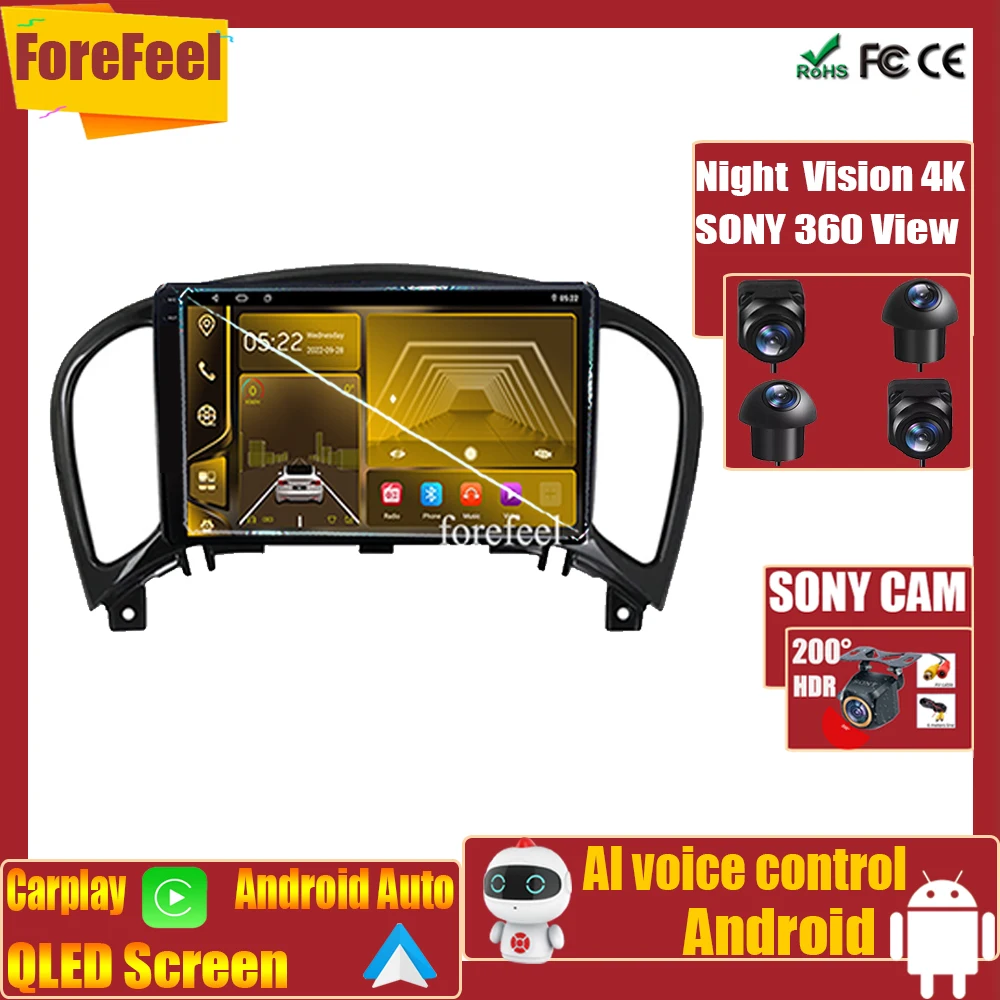 

Автомобильная стереосистема Android 7862 для Nissan Juke YF15 2010 - 2014 CarPlay монитор мультимедийный видеоплеер навигация Сенсорный экран GPS
