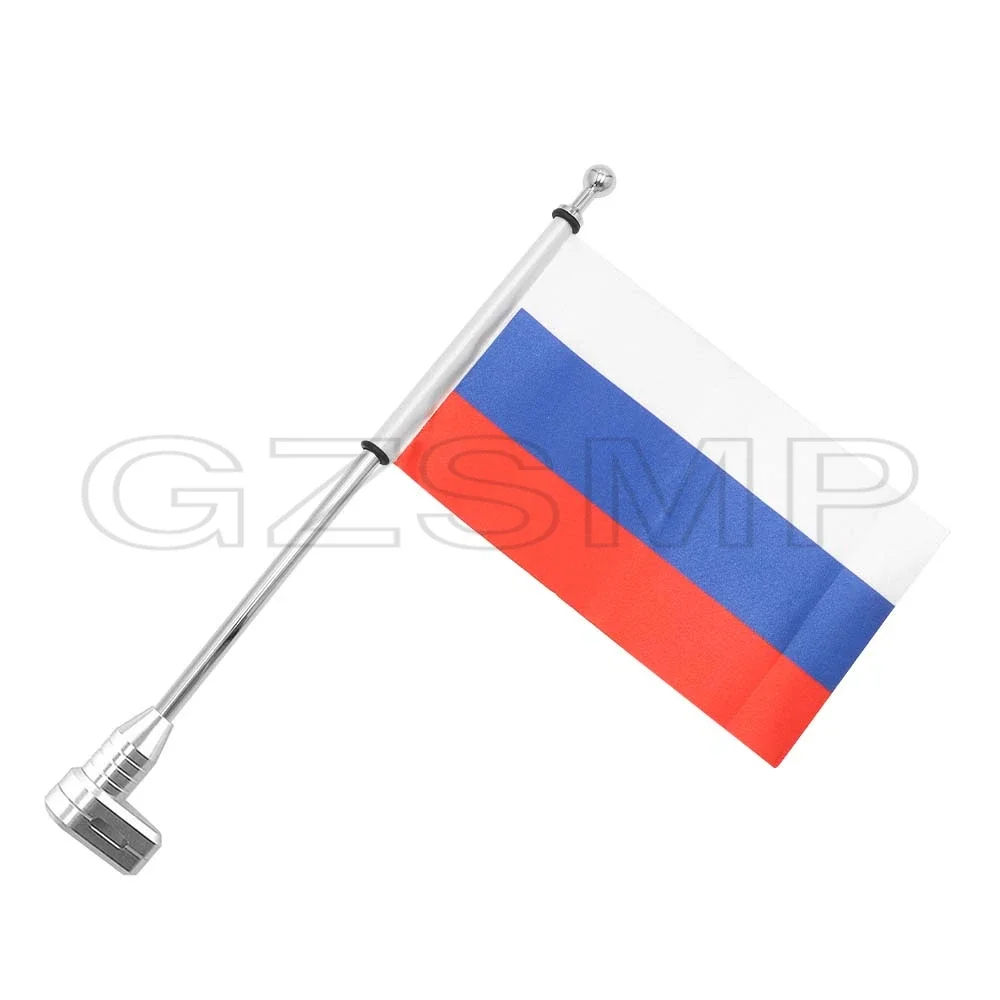 

Мотоциклетное серебряное алюминиевое заднее крепление, флагшток страны, подходит для Honda Goldwing GL1800 2001-2011 GL1500 GL1200