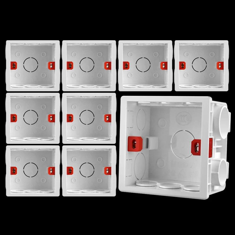 

10 шт., Настенная коробка для розеток, из нержавеющей стали