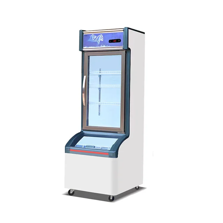 Коммерческая витрина с морозильной камерой супермаркет круглосуточный магазин