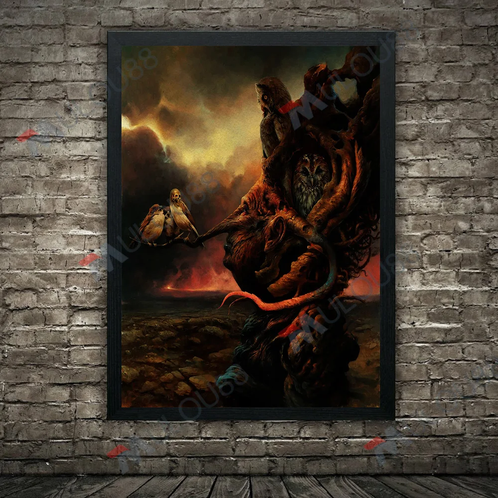 Живопись на холсте &quotЖуткий злой шаман и гондель Райдер&quot