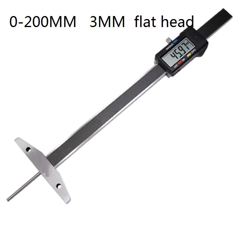 

Цифровой глубиномер 0-300 мм, электронный тонкий штангенциркуль, Круглый штангенциркуль, штангенциркуль с глубоким отверстием, штангенциркуль с нониусом, линейка для протектора шин