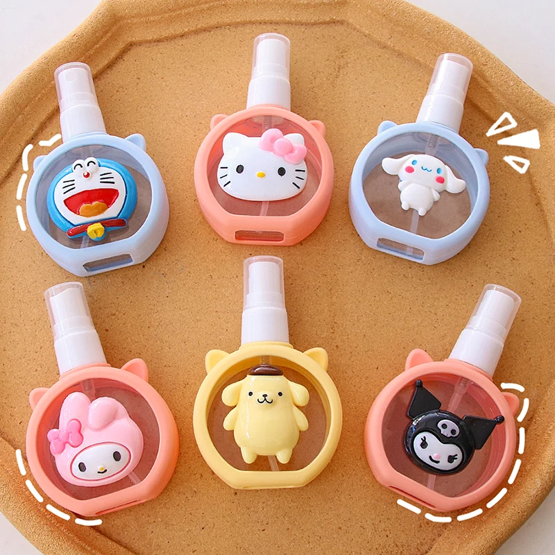 

Sanrio 45 мл Kawaii Cinnamoroll My Melody понравико Abs пластиковая бутылка с распылителем аниме портативная подвеска для девочки