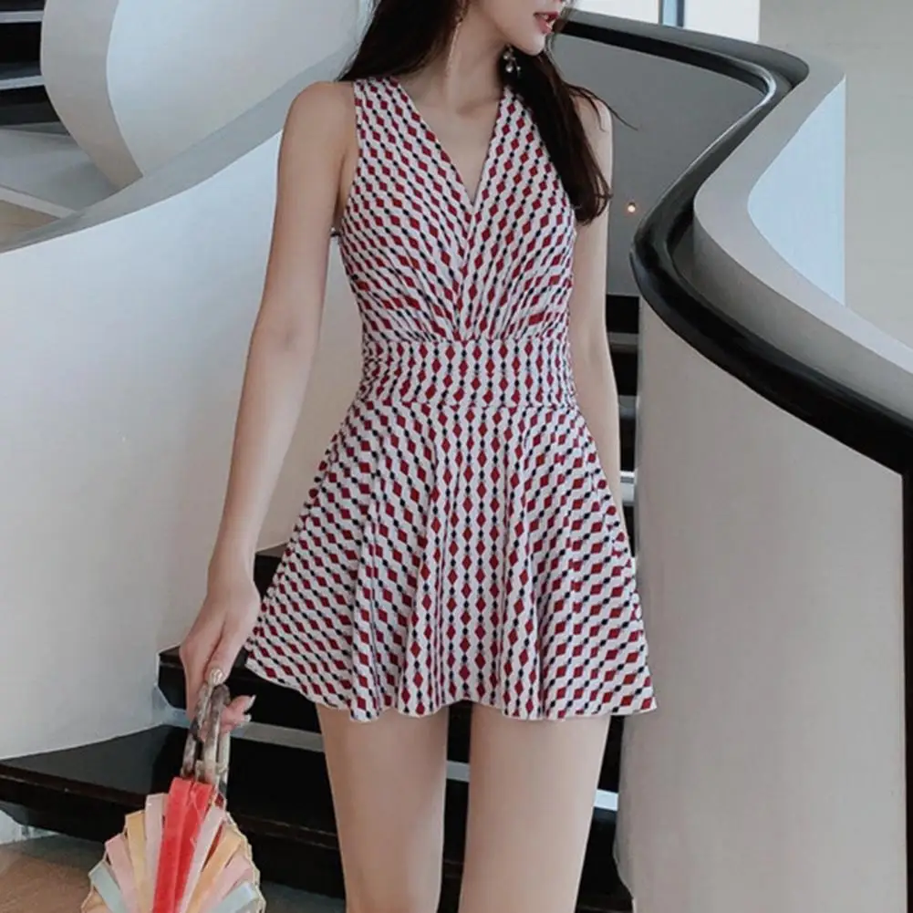 

Simple Unique Clear Printing Women Swimsuit Polyester Summer Bikini Beautiful for Beach