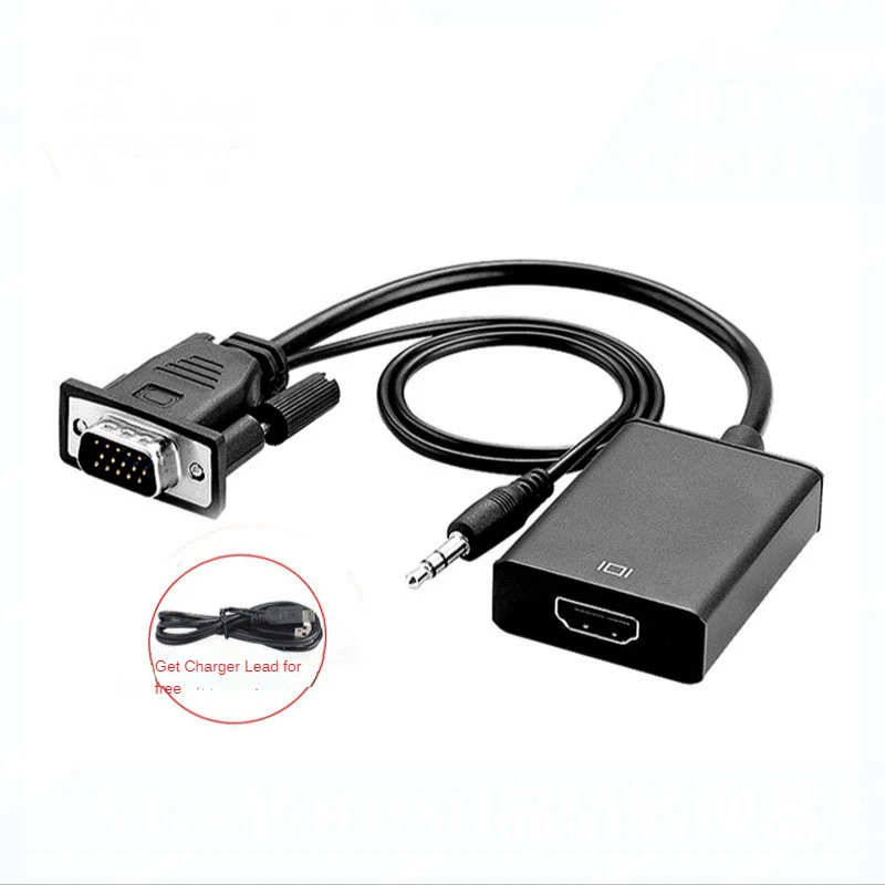 50 / 60 Гц DC5V VGA к HDMI-совместимый кабельный конвертер Ps4 Tv Box Aux аудио сплиттер адаптер