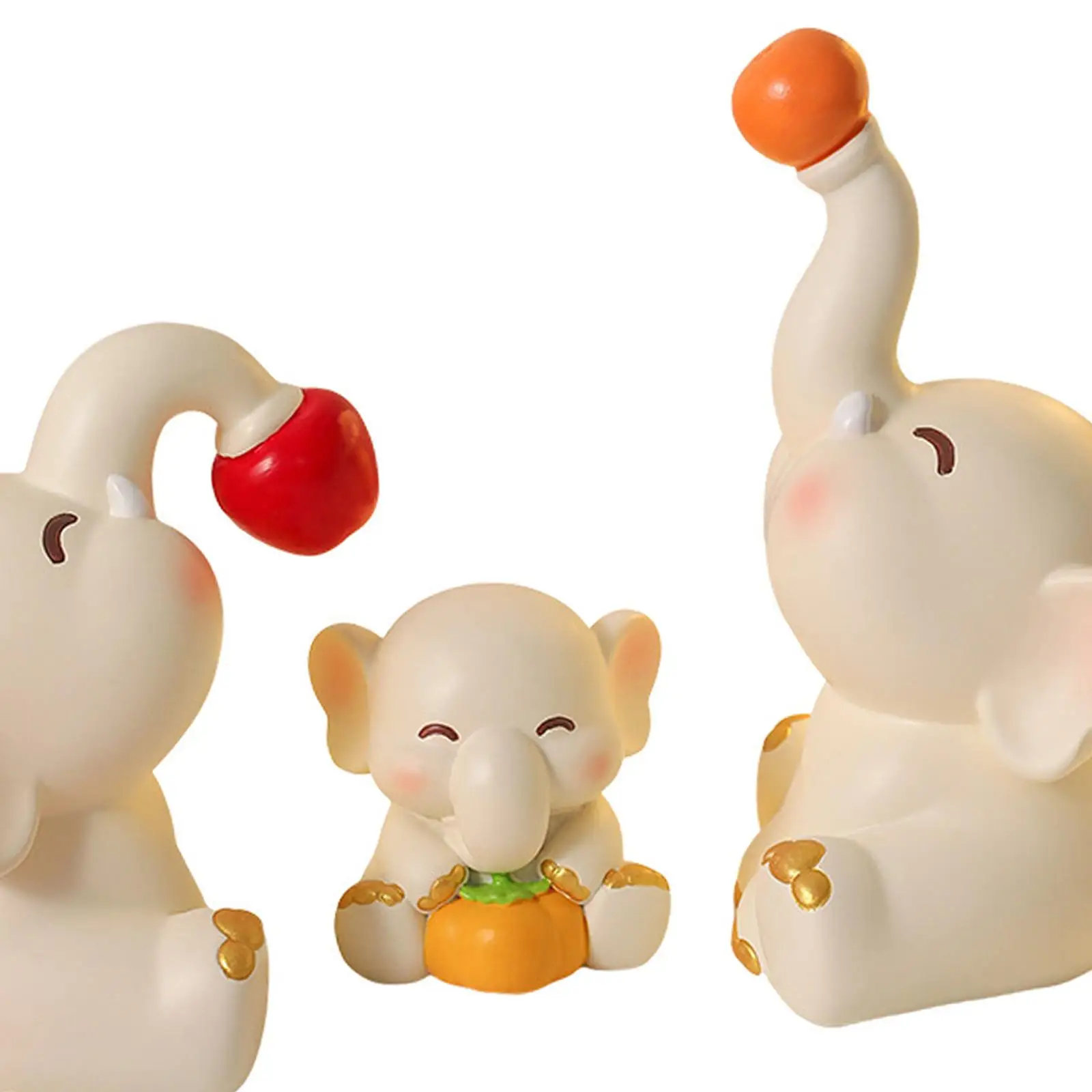 Мини-статуи со слонами украшение для стола коллекционирование произведений