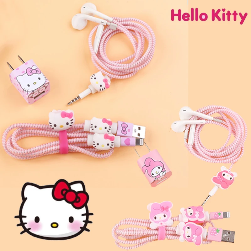 Протектор для кабеля Hello Kitty провод Милая Линия передачи данных IPhone шнур