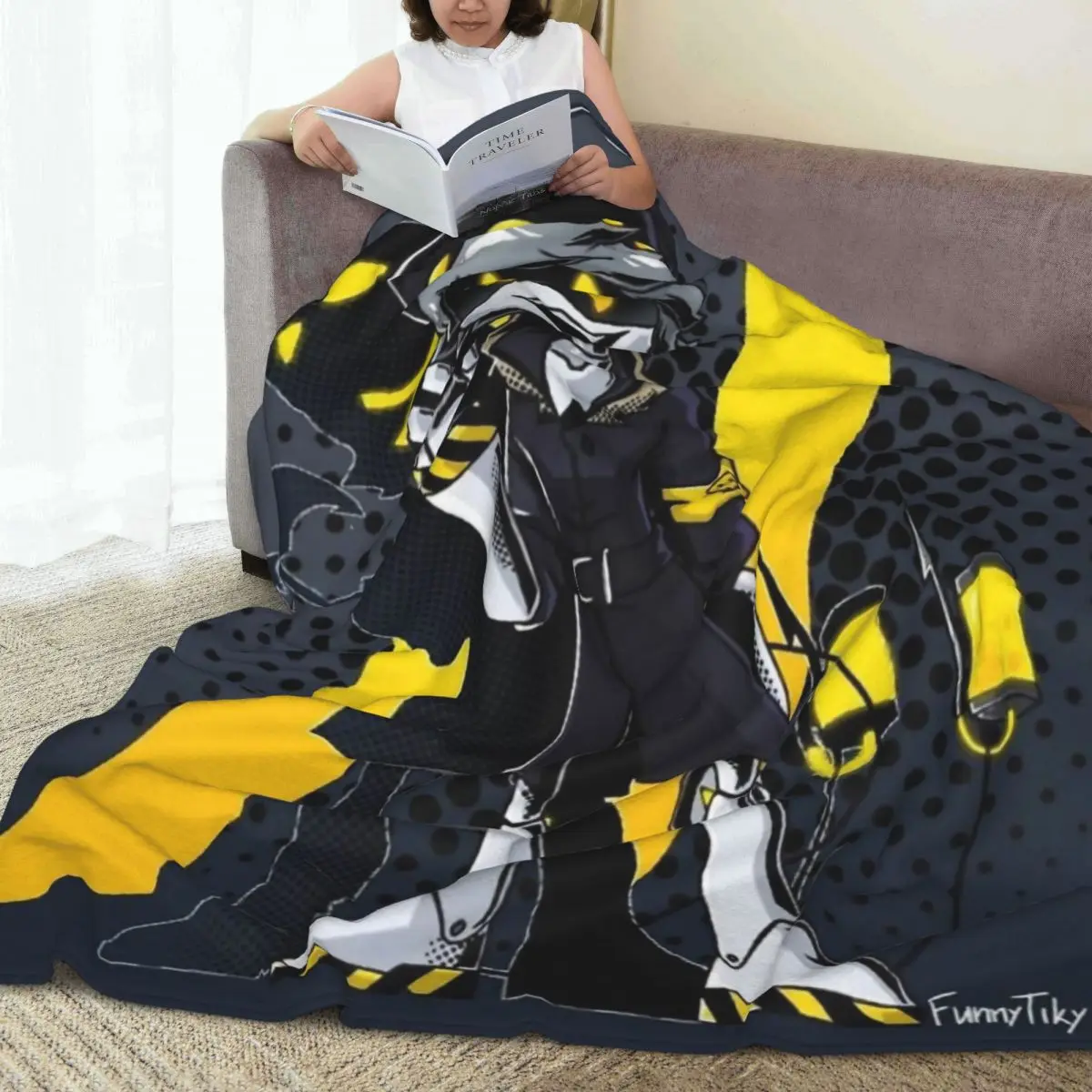 Бархатное одеяло Murder Drones N Uzi швейцарское ужасов для спальни супер теплое