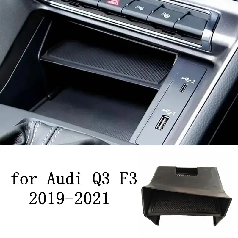 

1 шт., подходит для Audi Q3 F3 Sportback 2019 2020 2021 автомобильные аксессуары, центральная консоль, ящик для хранения перчаток, поддон, внутренняя форма