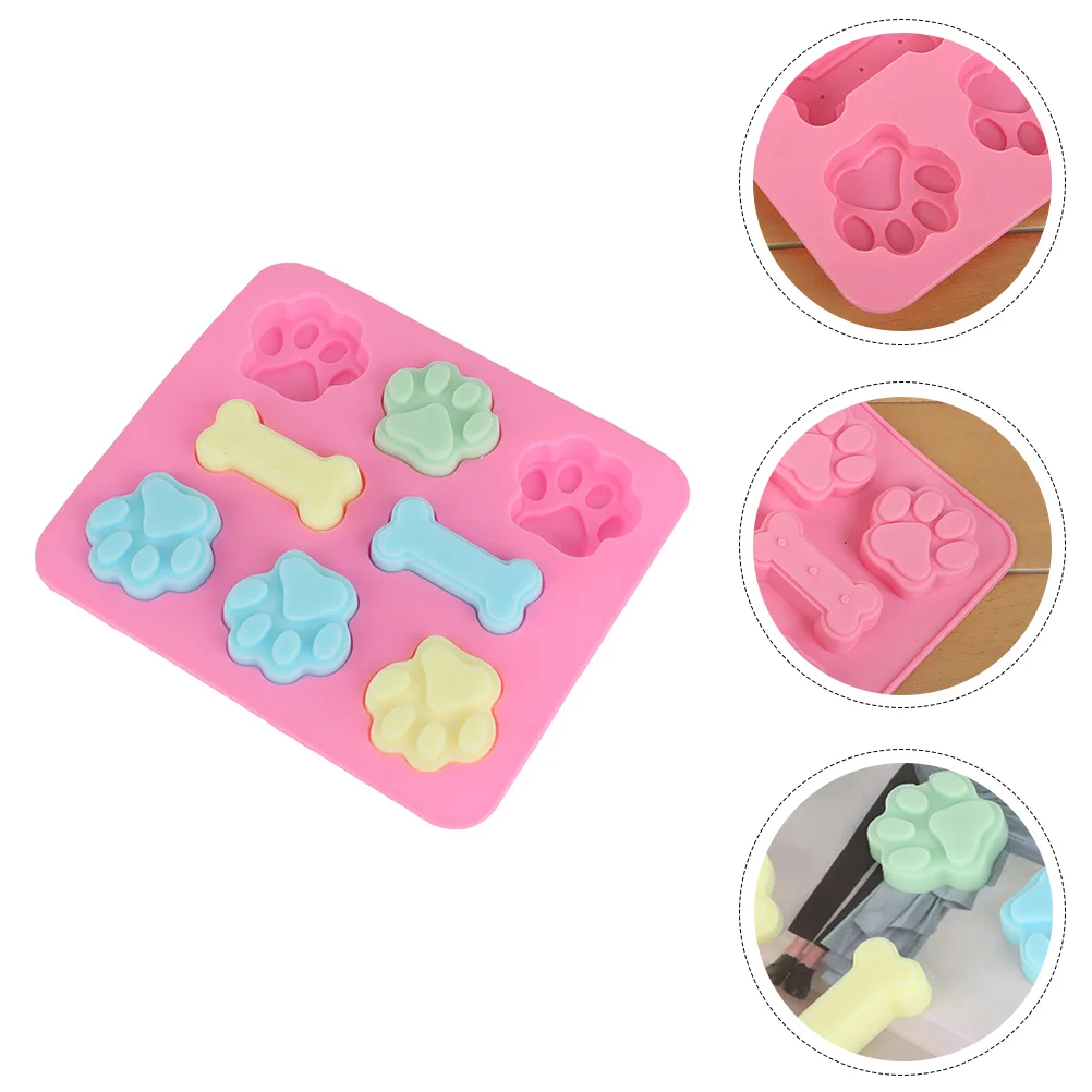 

Silicone Molds Cake Dog Baking Bone Jelly Treat Paw Fondant Ice Pans Oven Chocolate Cat Shape Freezer Trays Sugar Making Cookie