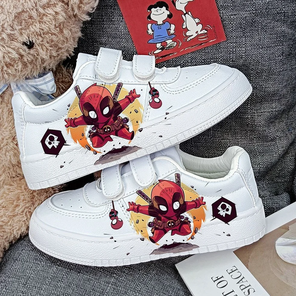 Спортивная обувь Deadpool повседневные кроссовки с изображением Человека-паука в