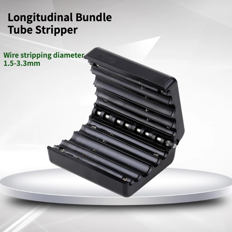 Longitudinal Fiber Optic Tube Stripper Fiber Cluster Jacket Sheath Slitter Optical Tool Beam Tube Stripper