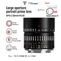 ttartisan aps c 50mm f0 95 manual focus large aperture camera lenses for fuji xt3 xt4 sonya7m3 r4 a6400 canon r5r6 nikon z5 z6